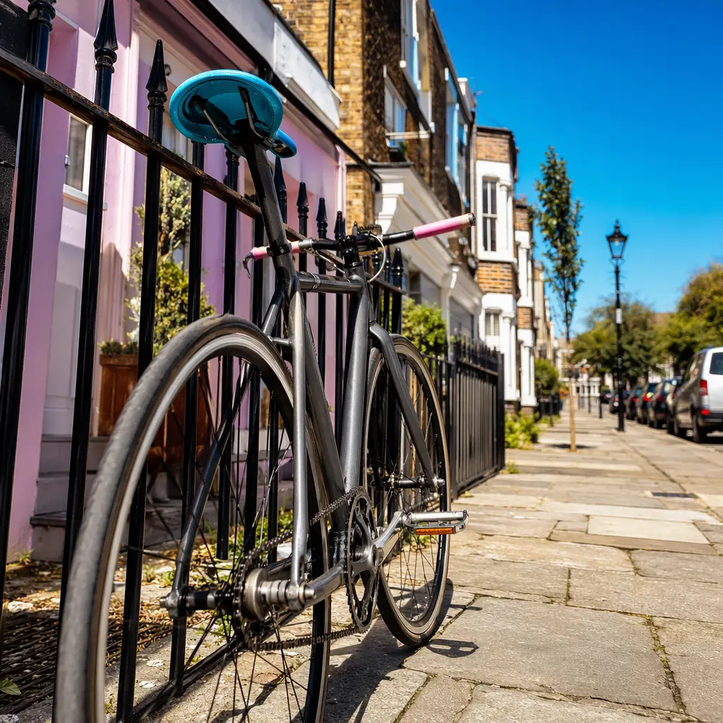 Comfort-focused bike accessories highlighted on a commuter bike in bright sunshine