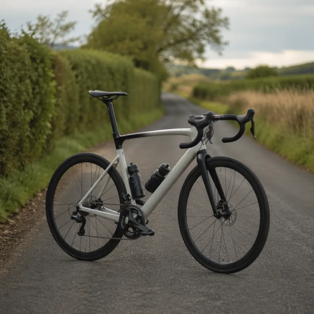 Budget-friendly road bike on a quiet UK country lane